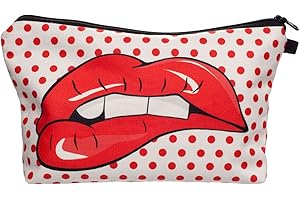 PREMYO Neceser de Maquillaje Estuche Escolar Pochette para Cosméticos Bolsa de Aseo Pequeña Práctico Estampado Impresión Diseño