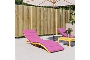 Gecheer Coussin de Chaise Longue Tissu Oxford, Coussin Bain de Soleil, Coussin de Siège Coussin Transat pour Chaises de Jardin, Balcon, Terrasse, Intérieur et Extérieur 200 x 70 x 4 cm