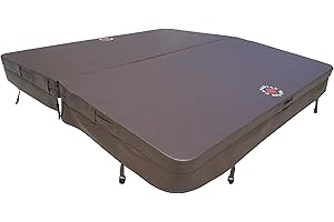 Canadian Spa Brown, 84" x 84" Hot Tub Cover - 5/3" Taper Ratio - High Specification