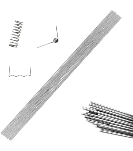 Kit Filo Per Molle In Acciaio Inox 304, Diritto, Diametro 1.4 Mm, 20 Pezzi Da 50 Cm, Per Fai Da Te E Artigianato
