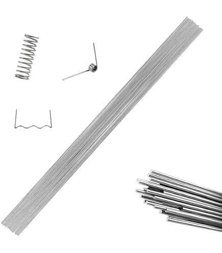 Kit Filo Per Molle In Acciaio Inox 304, Diritto, Diametro 1.4 Mm, 20 Pezzi Da 50 Cm, Per Fai Da Te E Artigianato