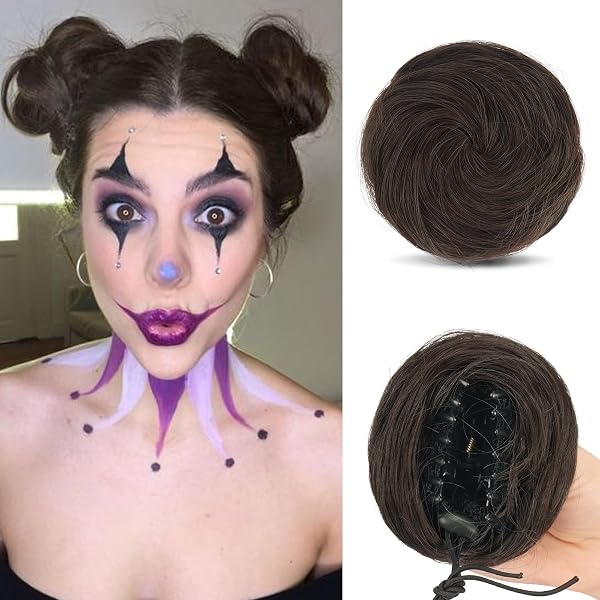 IMISSU Geflochtenes Chignon Haarteil – Braun, Ca. 10,5x10,5 Cm, Mit Haarnadeln Für Hochsteckfrisuren