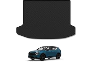 CAR MAT CO Kia Sportage [Hybrid] (Upper Boot - With Subwoofer) (2021+) 5mm Rubber Boot Liner Compatible with Mat Accessory Premium Thick Tailored Protector Anti-Slip Durable Custom Fit Dog Friendly Heavy-Duty