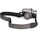 TARION Camera Shoulder Neck Strap Vintage Belt for All DSLR Camera Nikon Canon Sony Pentax Classic White and Black Weave Bohe