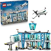 LEGO City Havaalanı ve U&ccedil;ak 60502 &ndash; 8 Yaş ve &Uuml;zeri Erkek ve Kız &Ccedil;ocuklar i&ccedil;in 9 Minifig&uuml;r İ&ccedil;eren Yaratıcı Dekoratif Oyuncak A