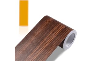 ZTVOWTO Bordi Pannelli Adesivi Bordo Autoadesivo Adesivo per Pareti Striscia Adesiva Muro Decorativa Bordo adesivo per carta da parati impermeabile 10cm*1000cm(Noce)