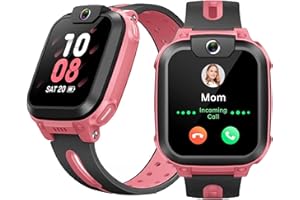 imoo Watch Phone, Smartwatch para niños 4G con videollamadas en HD, Smartwatch para niños con posicionamiento GPS en Tiempo Real, Resistencia al Agua IPX8 (Z1, Rojo Rosa)