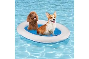 APIPI Dog Float for Pool, Inflatable Pool Floats for Small Medium and Large Dogs, Scratch Resistant and Durable for Lake River Pool