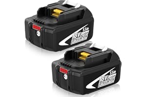 BOETPCR 2X 5500mAh BL1860B di ricambio para Makit-a Batteria 18V BL1850 BL1850B BL1860B BL1860 BL1840B BL1840 BL1830 BL1835 BL1845 194204-5 LXT-400