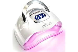 380W UV LED Nagellampa, Professionell Nageltork för Gellack | 81 LED, 4 timer & LCD-skärm. Snabbtorkande UV-lampa med automat