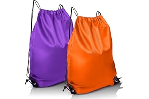 joyliveCY 2PCS Drawstring Bags,PE Bags Drawstring Gym Bag,String Swimming Bag Trainer Bag Personalised Drawstring Bag, Suitable for Sports, School, Gym, Travel, Swimming and Various Activities