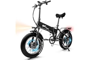 HFRYPSHOP 20'' Bici Elettrica Pieghevole, Ebike Elettrica da 2 Potenti Motori (Elevata Accelerazione e Coppia), Batteria Al Litio 17Ah 48V 90KM, Freno Idraulico E Sospensione Completa, Adatto per Montagna