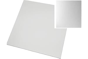 CRAFT UK LIMITED Craft UK, 300 g/m² Karton 2355 Leinenkarton, 30,5 x 30,5 cm, Weiß, 12X12