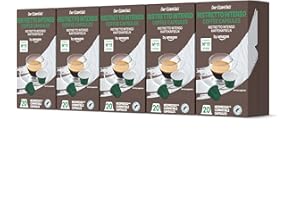 by Amazon Ristretto Intenso Capsule di Caffè Compatibili Nespresso, 100 Capsule (5 Confezioni x 20) - Certificato Rainforest Alliance