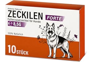 Adema Natural® Zeckilen – Zeckenschutz Hund – Zeckentabletten für Hunde - Ideal für den täglichen Gebrauch und den Schutz unterwegs - Futterergänzung mit natürlichen Inhaltsstoffen