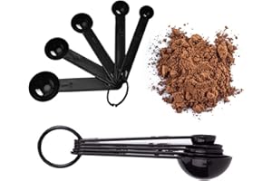 Cuillères Doseuses,Tasses à Mesurer en Plastique,Cuillère à Mesurer pour Cuisiner ou Boulanger, Cuisine Doseuses Cuillères et Tasses pour Mesurer Sec et Ingrédients Liquides