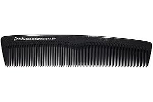 Jäneke grzebień damski 55803 Carbon grzebień 20,5 cm (antystatyczny) grzebień do włosów drobne i szerokie uzębienie (803)