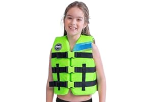 Jobe Junior 50N Watersports Waterski Jetski Wakeboarding Safety Impact Vest - Top - Verde Lima - Ligero - Unisex