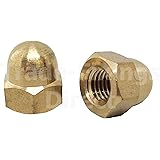 M6 6mm Solid Brass Hexagon Head Dome Nuts Pack Of 2 Nuts Brass Acorn Nuts Amazon Co Uk Diy Tools