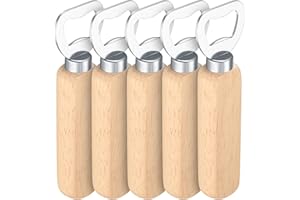Lot de 5 ouvre-bouteille, ouvre-capsule naturel, ouvre-capsule, ouvre-capsule, cadeau personnalisé pour homme