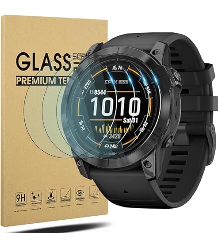 Pellicola Vetro Temperato Per Garmin Epix 2 Pro 42mm - 4 Pezzi, 9H AntiGraffio
