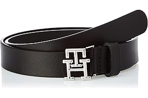 Tommy Hilfiger Ceinture Femme TH Logo 2,5 cm Cuir