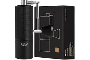 TIMEMORE Chestnut C3S Pro Manual Coffee Grinder, Premium Integrated All-Metal Design, Portable Hand Coffee Grinder with Foldable Handle, Suitable for Espresso to French Press, Black