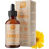 QKnatur - Arnica Montana Oil 50ml - 100% Pure and Organic - Natural Massage Oil for Pain Relief, Tension and Muscle Tiredness