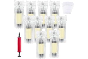 SEMINISMAR 10 PC Weinflaschenschutz,Weinflaschenschutz Aufblasbare Luftsäule,Wiederverwendbare Flaschenbeutel,Luftsäulenkissenbeutel,Luftpolster für Wein mit kostenloser Pumpe,Luftsäulenkissen Luftpolsterbeutel