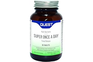 Quest Super Once a Day Multi-Nutrients (30 Tablets) - 6 Hour Timed Release Multivitamin Tablets for Men & Women. All-in-One Multi Vitamin Tablet Contains 17 Vitamins & 12 Minerals.