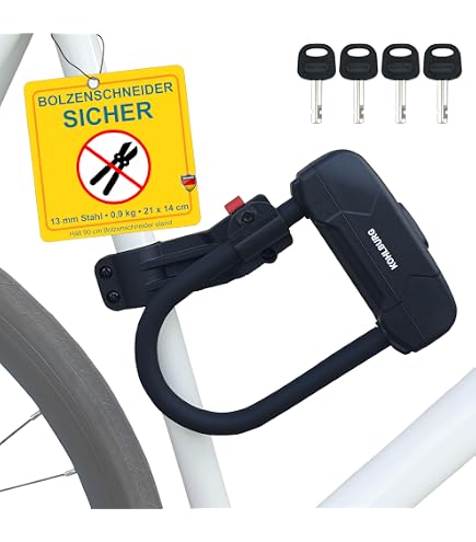 Kryptonite Evolution Bügelschloss – Langer Bügel, 14 Mm Stahl, Inkl. Halterung & Schlüsseln – Für Fahrrad & Roller