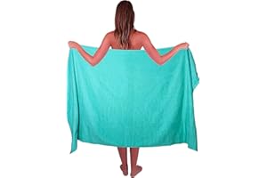 Textile Do Extra Large Super Jumbo Bath Sheet Towel 100 Percent Egyptian Cotton XL Bath Sheets(100 x 200 cm-600 GSM) (Turquoise)