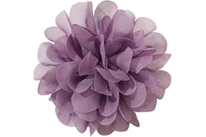 KINGKE Ankexin Broche élégante en forme de camélia en mousseline de soie pour femme