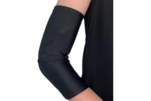 Artlan PICC line covers upper arm - arm sleeve for PICC line, Midline and elbow dressing | breathable, stretchy lycra material | Unisex (black, large)