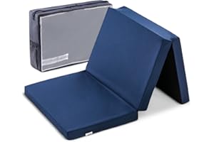 hauck Matelas Lit Parapluie Bébé 120x60x5 cm Sleeper – Compatible Dream N Play Plus, Sleep N Play Go Plus, Play N Relax Center – Compact, Sac de Transport, Bleu Navy