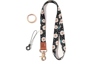 SENLLY Portachiavi Collo, Disegno del Motivo Originale Cordino per Chiavi e Porta Badge