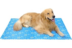 Nepfaivy Mata chłodząca dla dużych psów - Odświeżająca mata dla zwierząt, XL (120 cm x 80 cm)