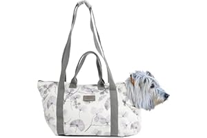 bo&flash Hundetragetasche Portland Lobna – 44x26x32 – Hundetasche für kleine Hunde bis 7 kg – Komfortable & stilvolle Hundetasche – Hundetransporttasche waschbar & nachhaltig