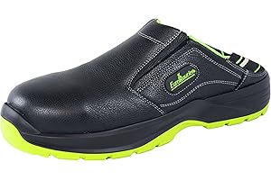 EuroRoutier Hybrid S1P-SRC Chaussures De Sécurité en Cuir Véritable Noir