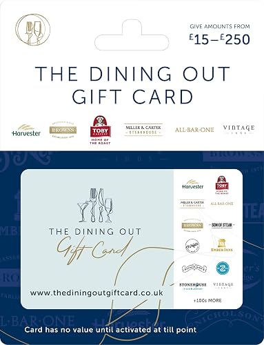 The Dining Out Gift Card - UK Redemption - Delivered by Post