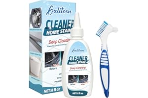 GALITOON Gel removedor para el hogar con cepillo, gel quitamanchas junta de goma, limpia lavadoras, limpieza de juntas para azulejos, sellador de juntas tiras del refrigerador 220G