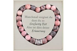 Lueaurra Geschenke für Frauen Armband Natursteine Frau Idee Original Geschenk Teenager Mädchen Geschenke Weihnachten Frau Geburtstagsgeschenk Armband Geschenk für Tochter Mutter Schwester Freundin