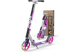 Apollo Monopattino XXL Phantom PRO - Monopattino Pieghevole e con Altezza Regolabile – Monopattino Bambina – Bambino ed Adulti – Monopattino Adulti Pieghevole