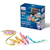 Philips Smart Lighting RGBICWW LED şerit, 5 m, Tip C, &ccedil;ok renkli renk ge&ccedil;işleri, ayarlanabilir beyaz ışık, ortam ışığı, WiZ, 