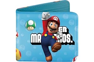 Qerrassa Wallet for Boys Mens Bi-Fold Anime Leather Wallets with Zip Coin Pocket, RFID Blocking Slim Small Purse Cartoon Kawaii Cool Credit Card Holder Thin Coin Purse for Teen Girls Kids, Jump Maliao