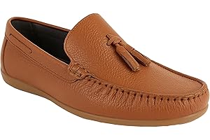 SIRRI Boys Tassel Loafers - Classic Moccasin Flat Shoes for Wedding, Communion & Casual Wear