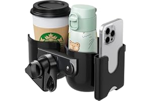 MC MICUS Porte gobelet Poussette, Accessoire Poussette, Porte gobelet, Porte Telephone Poussette, Porte biberon Poussette, Support Telephone Poussette