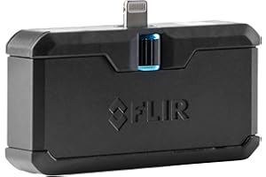 Flir One Pro - Caméra Thermique pour Smartphones iOS (iPhone 14 ET Versions Antérieures avec Port Lightning), Super Résolution 480x360 (160x120 Infrarouge Natif)