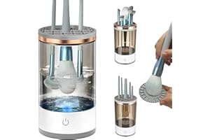 KEAGAN Electric Makeup Brushes Cleaner,Portable USB Reusable Cosmetic Brush Cleaner Machine,Make Up Brush Cleaning Tool to Wash Dry All Size Makeup Brush,Great Gift for Women, Girlfriend,Valentine's Day