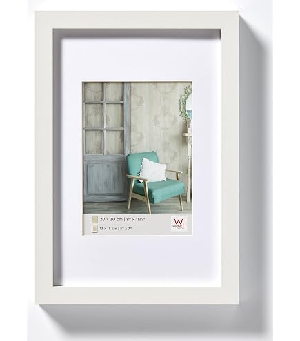 Americanflat Bilderrahmen – 66x81 Cm, Weiß, Mit Passepartout (55x71 Cm), Holz & Plexiglas